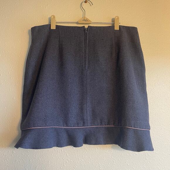 Adorable Vintage Plus Size Coquette Ruffle Mini Skirt - Picture 2 of 3